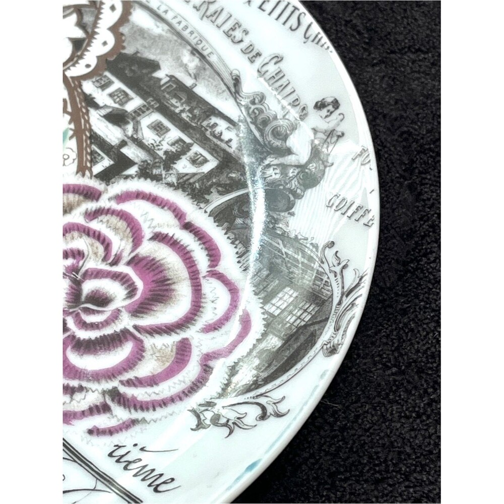 Vintage Gloria Vanderbilt Sigma Fond Memories Victorian Collage Plate Japan - Picture 2 of 3